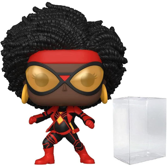 POP Marvel Spider-Man: Across the Spider-Verse - Spider-Woman Funko Vinyl Figure (Includes Compatible Box Protector Case) Multicolor 3.75"