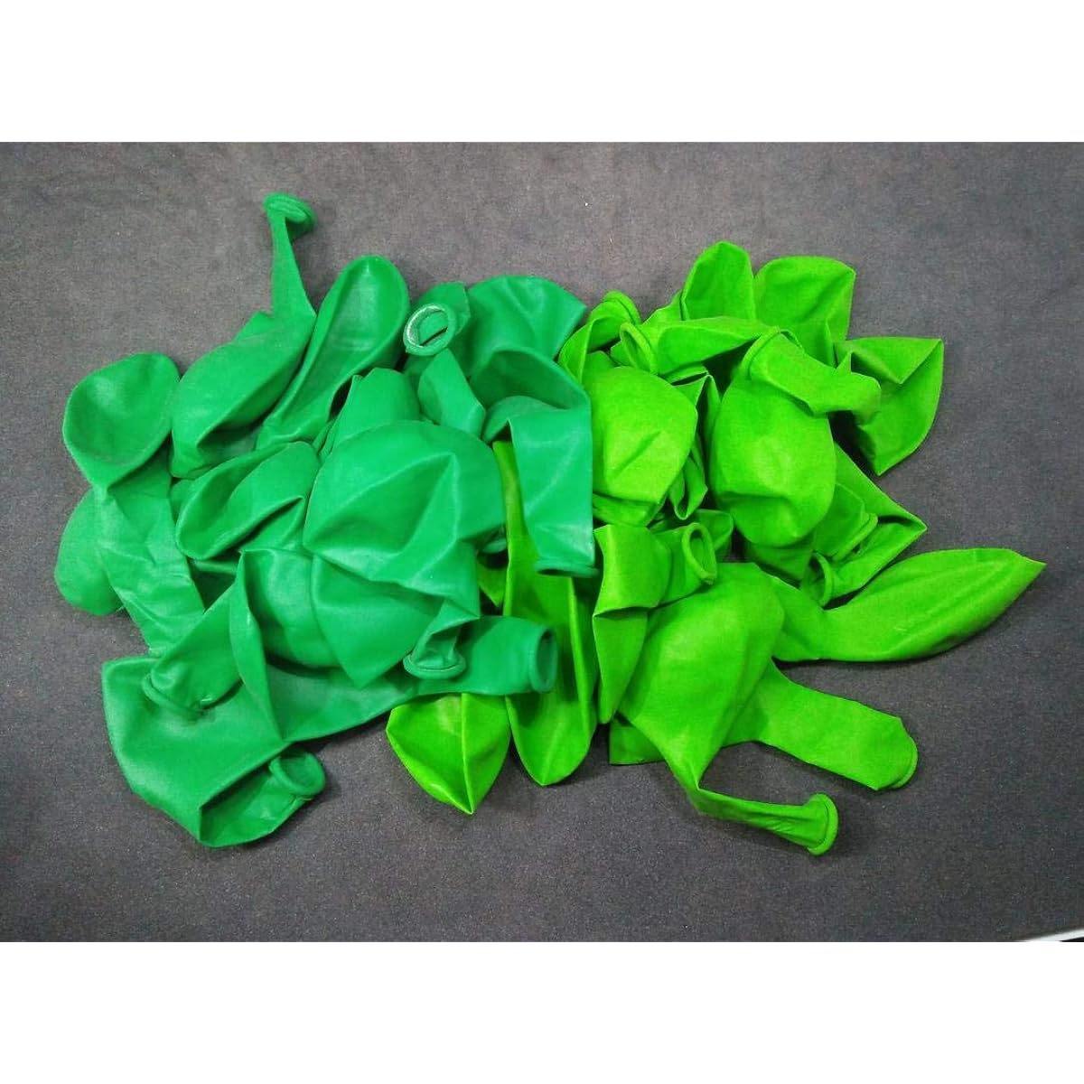 VINAYAKAMART® Color Balloons (Light Green & Dark Green) Pack of 100
