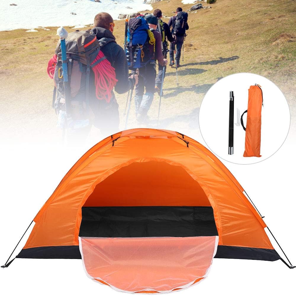 Camping tent, waterproof camping hiking tent, outdoor one person leisure waterproof tent for camping fishing climbing