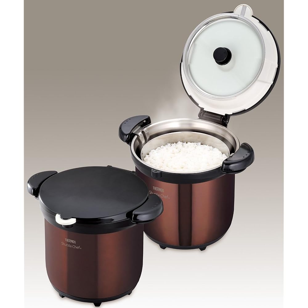 THERMOS Vacuum Insulation Cooker Shuttle Chef 4.5L Clear Brown KBG-4500 CBW