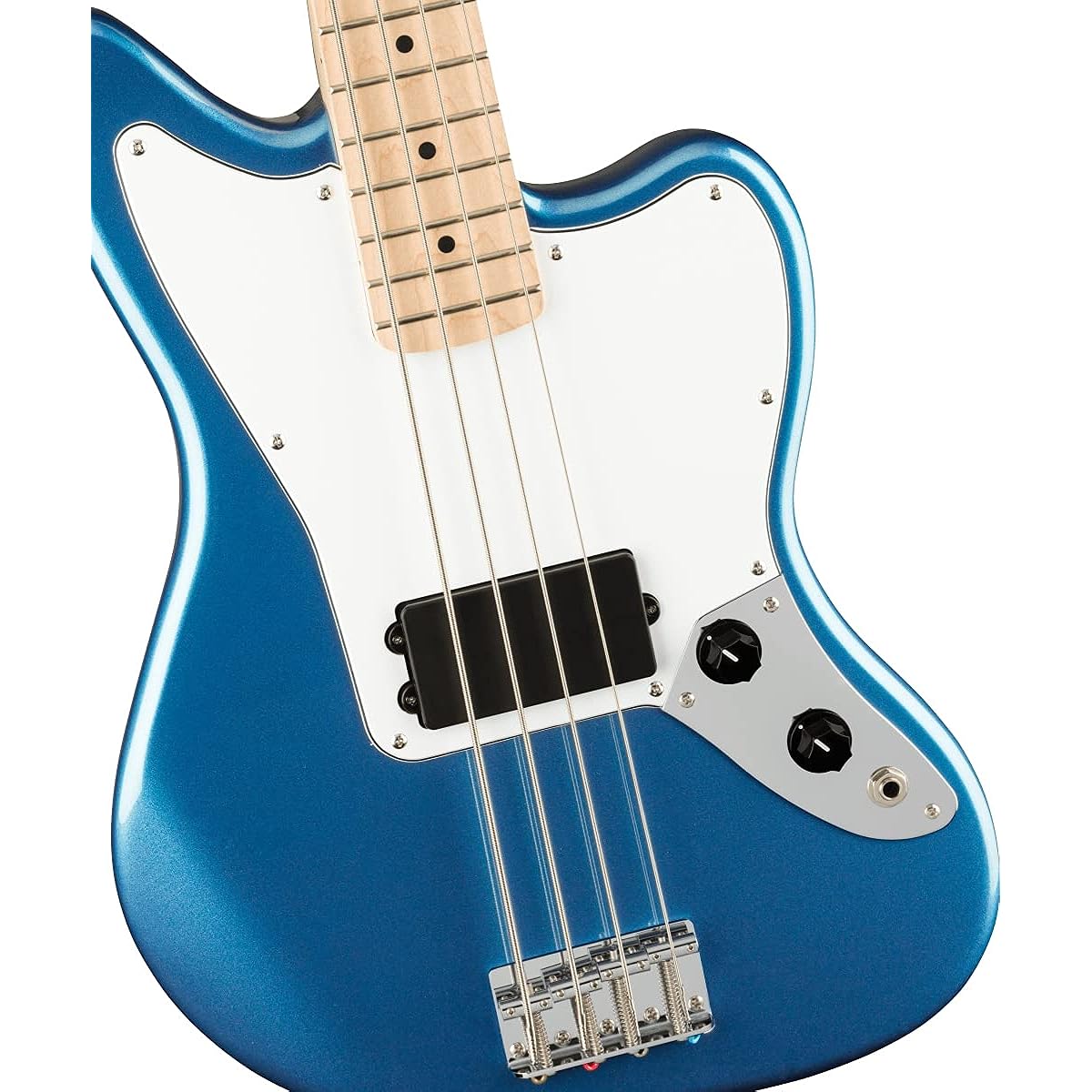 Squier by Fender/Affinity Series Jaguar Bass H Maple Fingerboard White Pickguard Lake Placid Blue