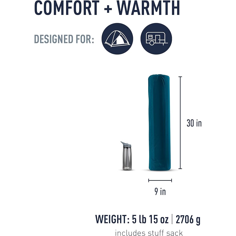 SEA TO SUMMIT Comfort Deluxe S.I. Matte Byron Blue (Large Wide)