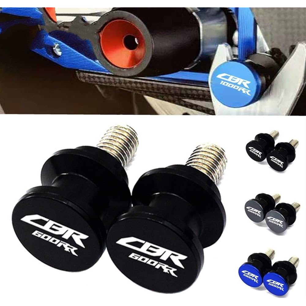DEMUR Motorcycle CNC Swing Arm Spool Stand Screw Slider Protector CBR600RR Cbr 600rr CBR1000RR Cbr 1000rr 2005-2017 Swing Arm Slider Spool (Size : Titanium CBR600RR)