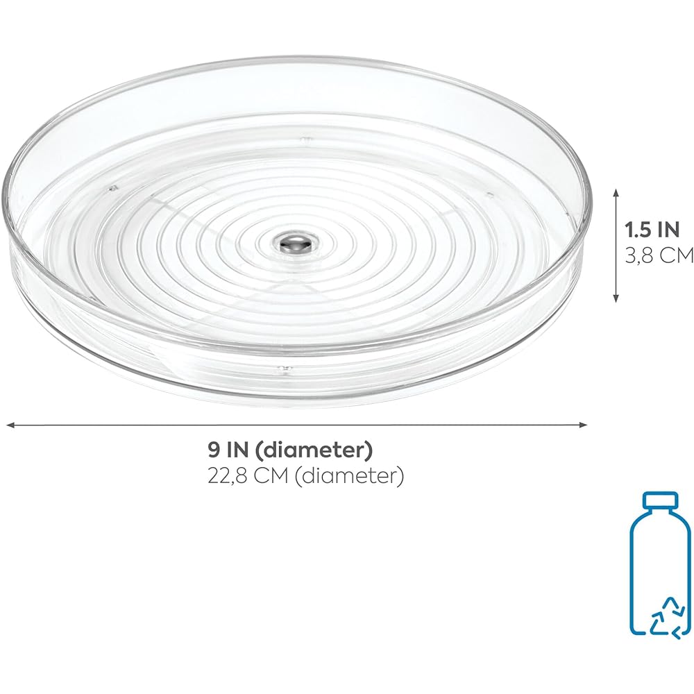 InterDesign Food Seasoning Storage Turntable Pantry Cabinet Linus 23cm 58630EJ