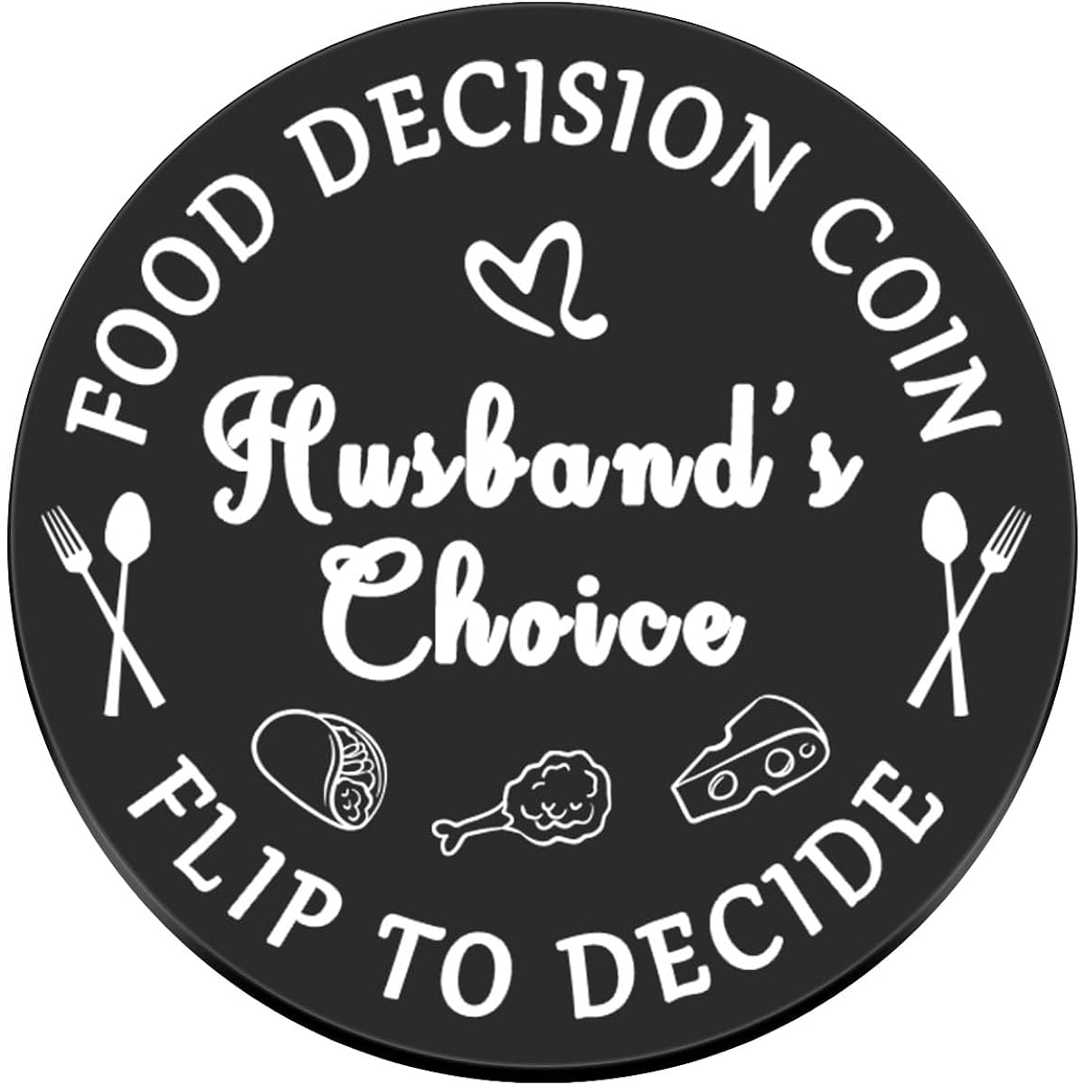 Funny Decision Gifts Husband Wife Valentine's Day Anniversary Birthday Gifts Women Men Couple Gifts Groom Engagement Marriage Engagement Gifts Double Sided Decision Maker Coin