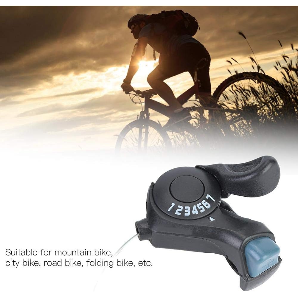 Thumb Shifter Shift Lever Aluminum Alloy Bicycle Left/Right Derailleur Shift Ergonomic Shifter Mountain Bicycle Accessories 3X7 Speed