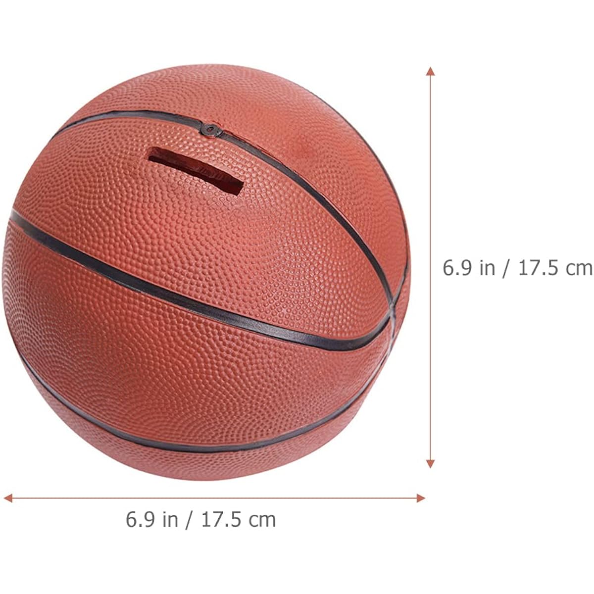 LUOZZY Basketball Piggy Bank for Boys Sports Coin Bank Resin Basketball Money Box Savings Bank for Kids Birthday Gift Desktop Decoration