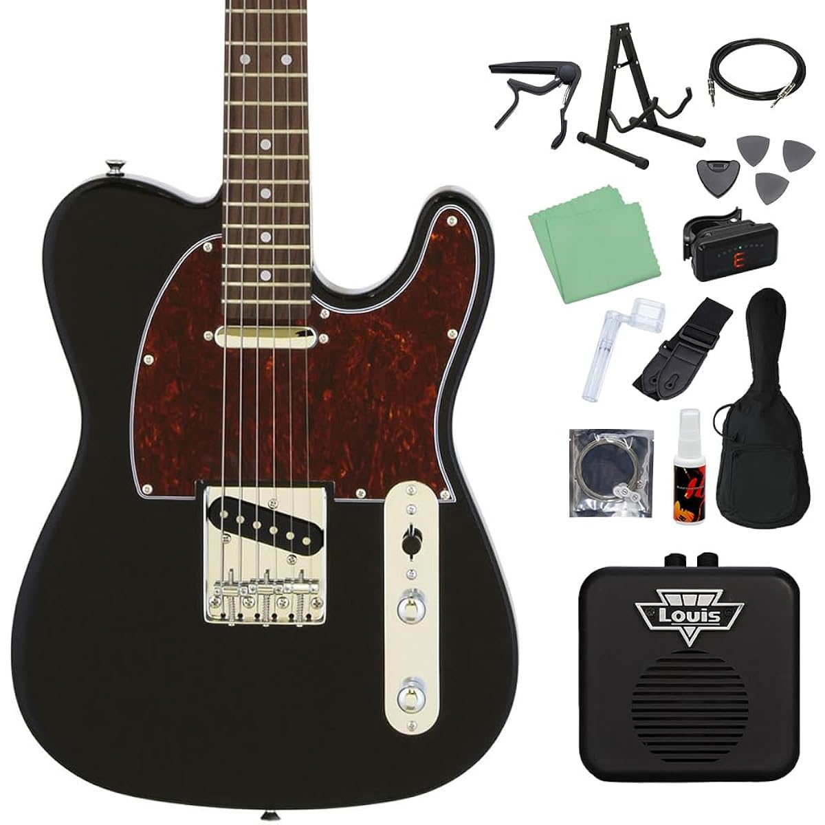 LEGEND LTE-Z TT BK Electric Guitar Beginner 14-piece Set [With Mini Amplifier] Legend