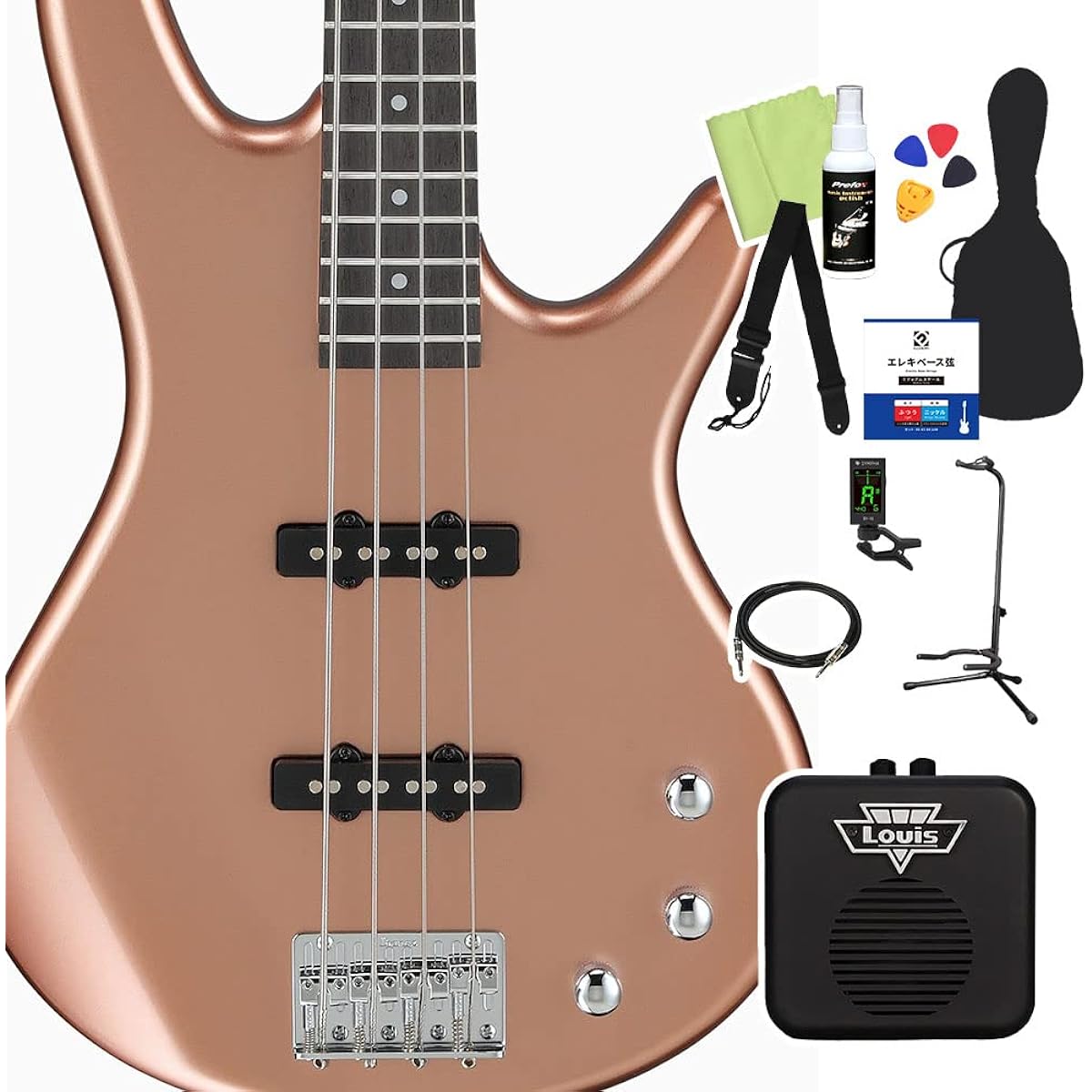 Gio Ibanez GSR180 Bass Beginner 12-piece Set [With Mini Amp] CM Electric Bass Gio Ibanez