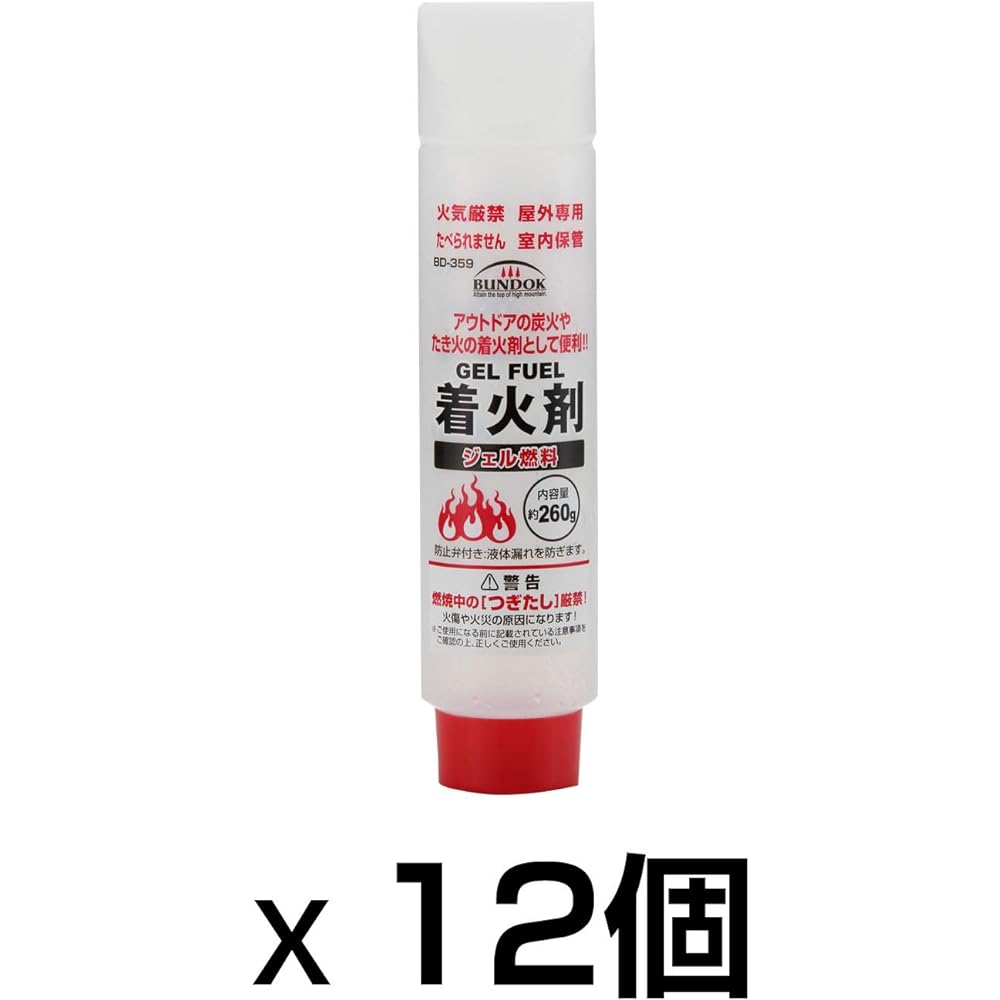 BUNDOK Gel Fuel 260g BD-359 [Single Item] [Set of 12] Ignition Agent Charcoal Fire Starter Bonfire
