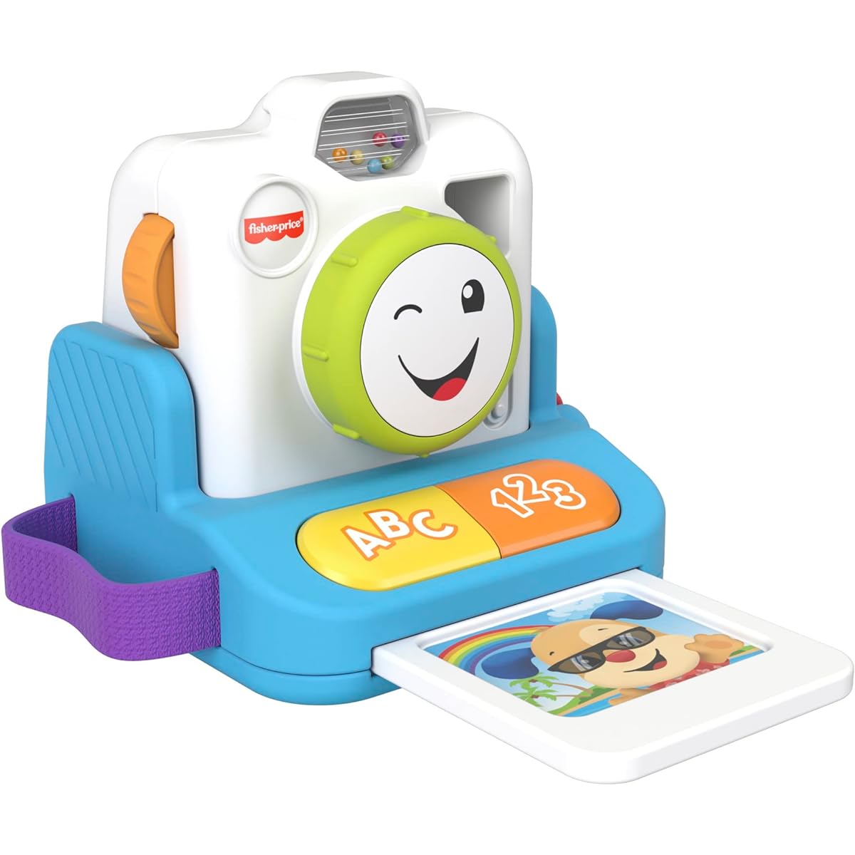 Fisher-Price Laugh & Learn Click Instant Camera Learning Toy with Lights, Music and Sound [Parallel Import]