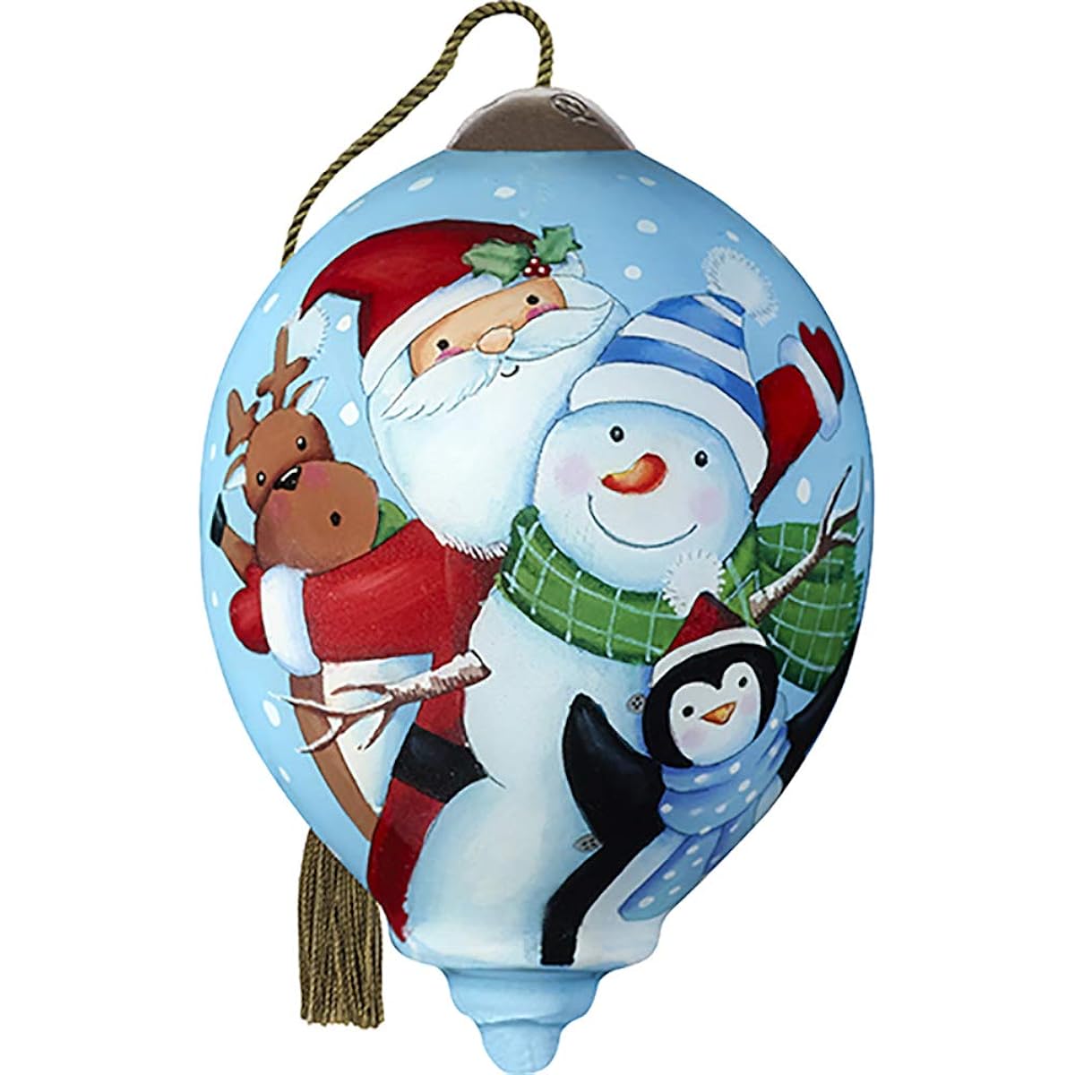 Precious Moments Santa Snowman Penguin Ornament Multi