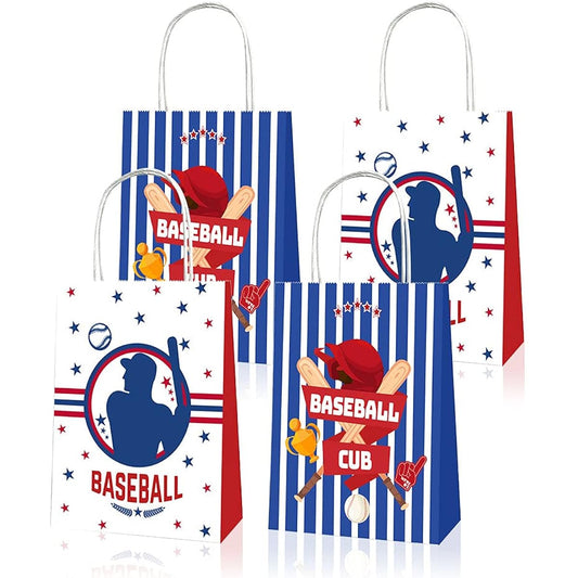 12pcs Baseball Party Favor Bags Baseball Party Supplies Baseball Party Bags Baseball Gift Bags Baseball Party Favors Baseball Birthday Party Supplies