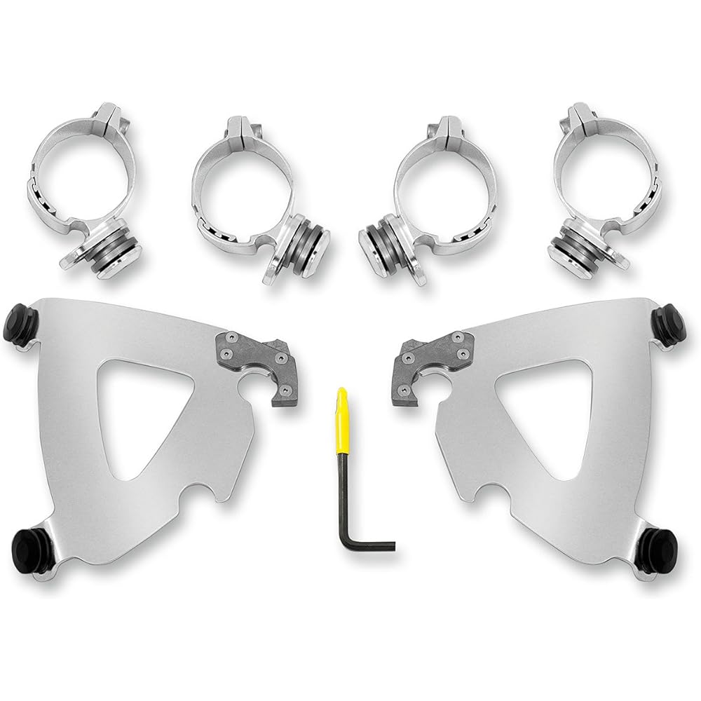 Memphis Shades 07-17 Harley FXDB3 Trigger Lock Mount Kit (Polish/Road Warrior Fairing)