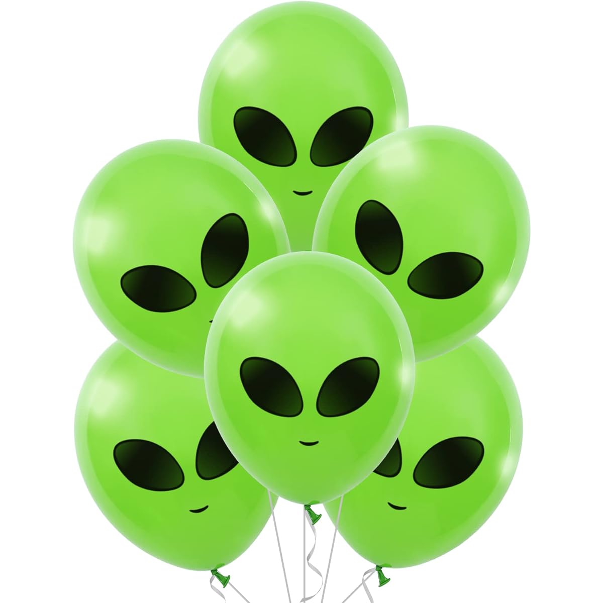 Whaline 65pcs Alien Balloons Green Alien Party Latex Balloons UFO Balloons Outer Space Alien Decorations for Birthday Party Baby Shower Supplies Home Backdrop Decorations