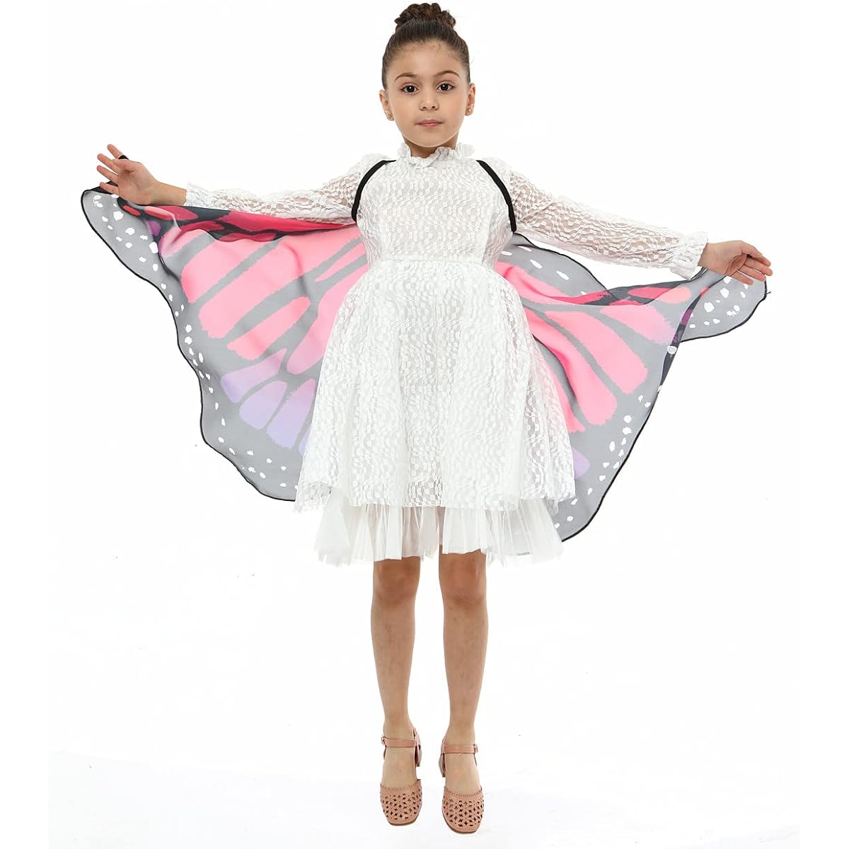 cismark Monarch Butterfly Wings Costume for Kids