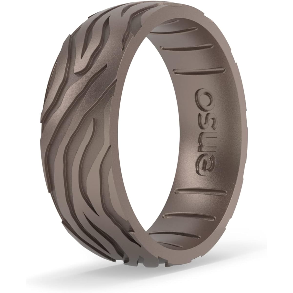 Enso Rings Etched Safari Silicone Rings Comfortable and Flexible Design Safari Animal Collection