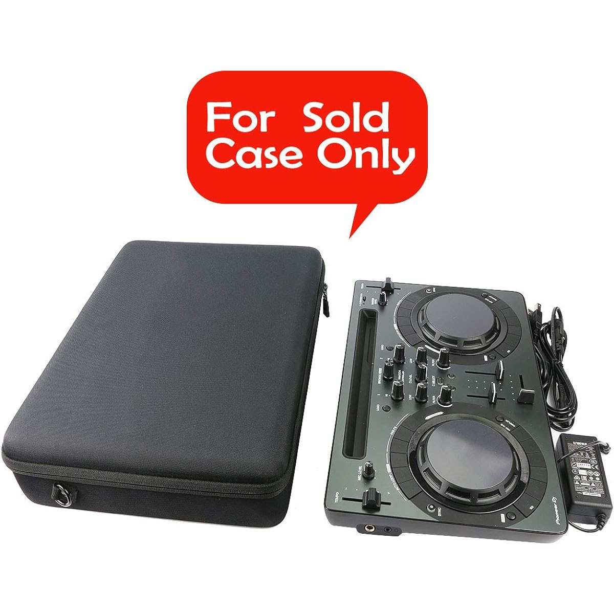 co2CREA Hard Travel Case Replacement for Pioneer Pro DJ DDJ-WeGO4 / DDJ-WEGO3 Compact DJ 4/Dual Deck Controller