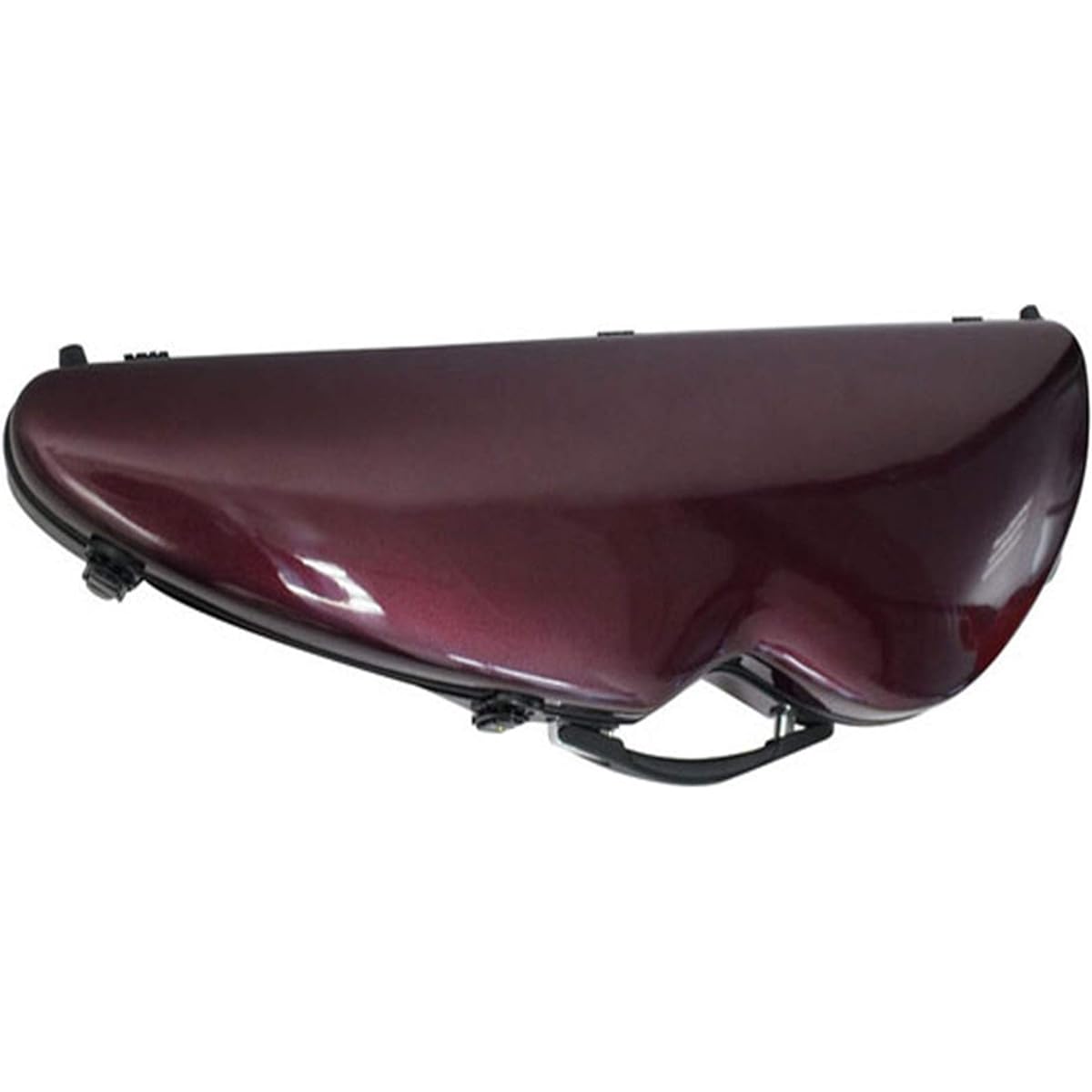 Violin Case Purple Violin Hard Case 4/4 Full Size Luxury Adjustable Strap with Hygrometer Suspension Lightweight Portable (Color: Purple, Size: 1/8)