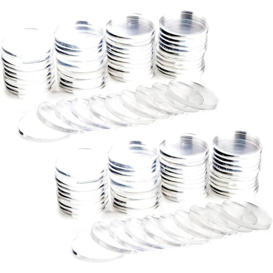 100 Clear Acrylic Poker Chip Spacers