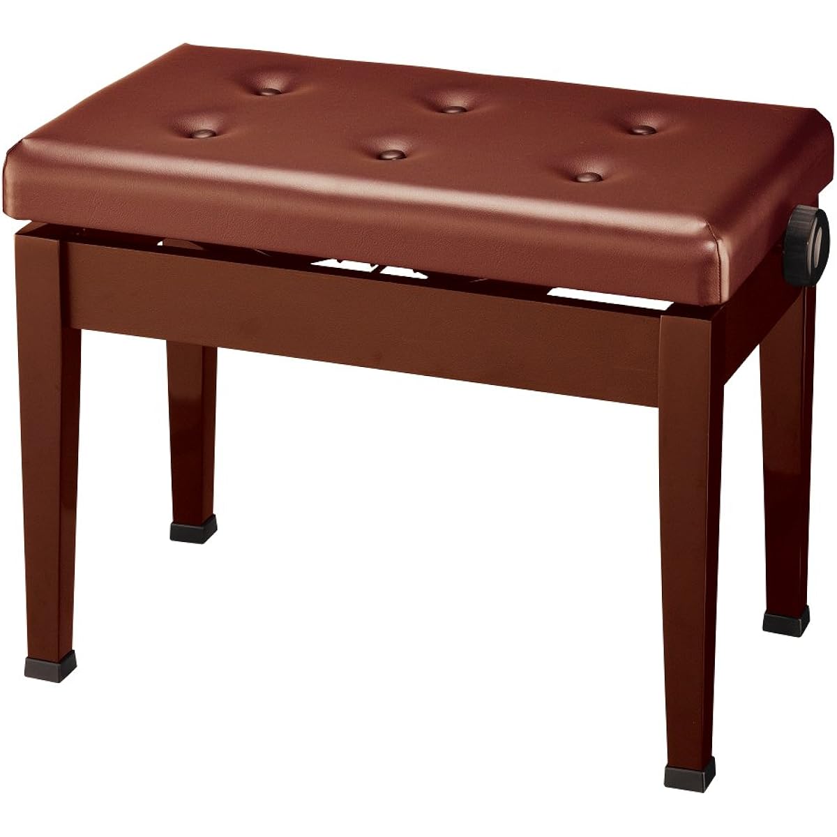 Alps Piano Bench Japanese Piano Chair (Height Adjustable Type) A-60 Black