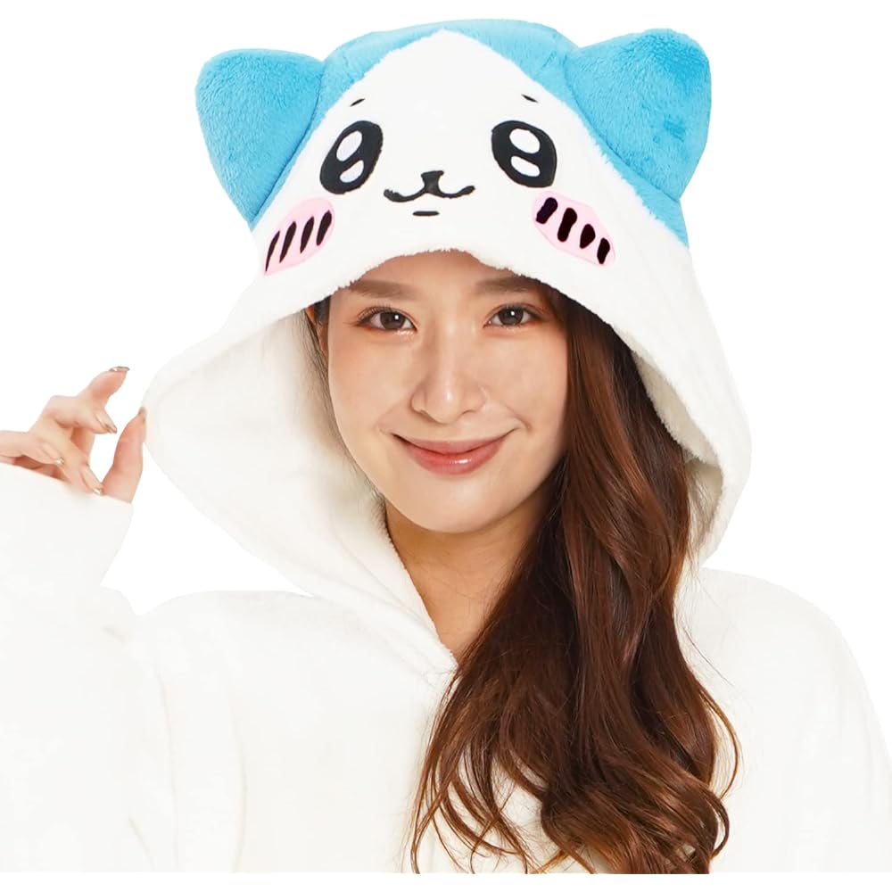 SAZAC Character Fleece Kigurumi One Size Fits Most Hachiware
