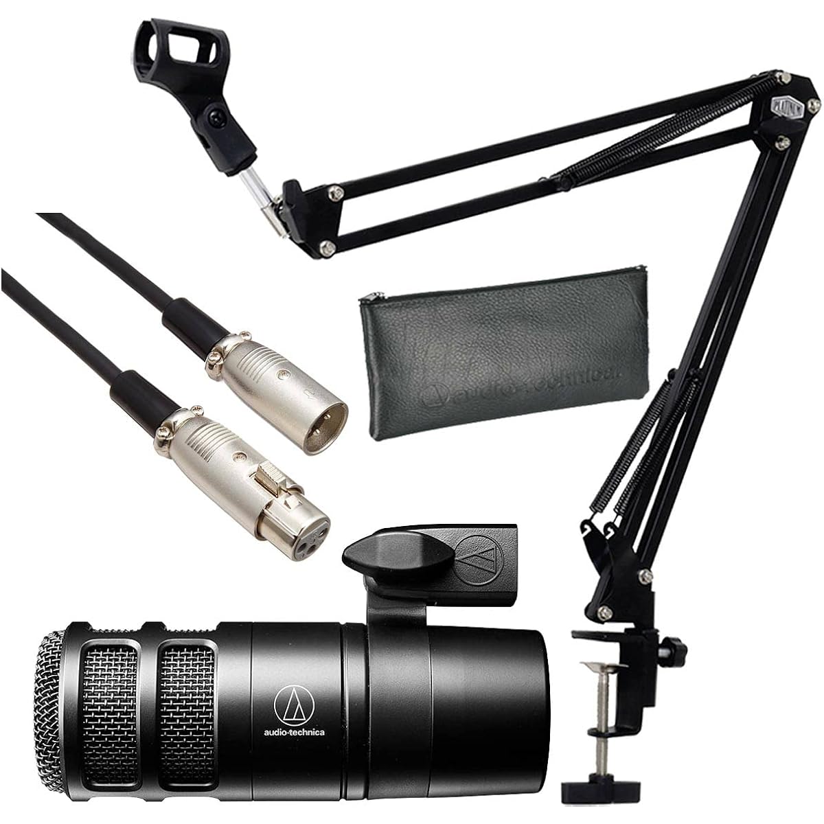 AT2040 Dynamic Microphone Safe Starting Set -3m genuine microphone cable and arm stand included-