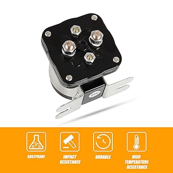 73231G01 48 Volt 4 Terminal Starter Solenoid for Yamaha G19 G22 EZGO Club Car DS & Precedent Electric JR1-H1950-00 586-120111 1018836-01 Replacement