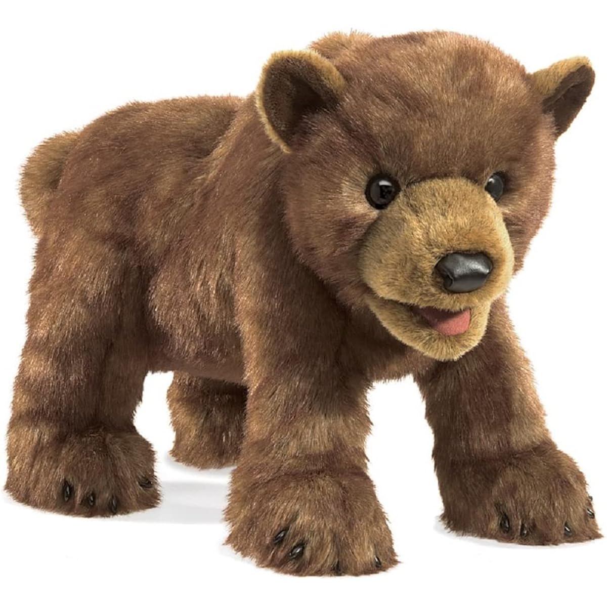 Folkmanis Bear Cub Hand Puppet Plush, Brown