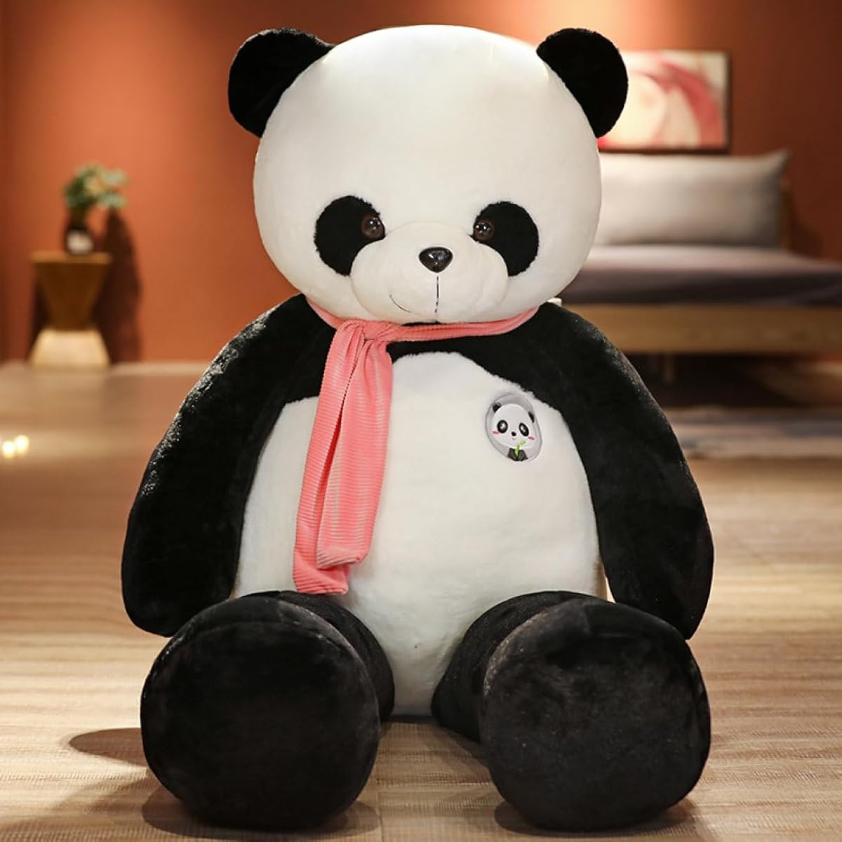 Tsuneyu Panda Plush Toy 80cm Gift for Women Christmas Gift Panda B Birthday Soft to the Touch Cute Animal Plush Toy Large Pig Body Pillow Panda Stitched Wrap Mother's Day 130cm Girlfriend Gift Store Decoration Giant Toy Women Animal
