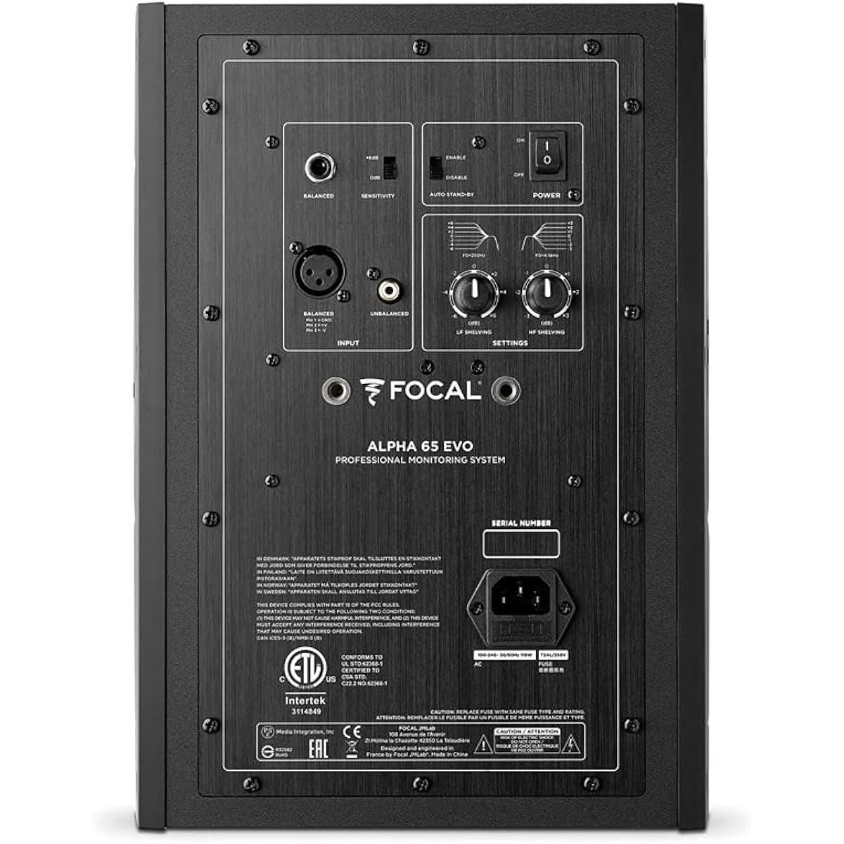1 x Focal Professional ALPHA EVO 65 monitor speaker