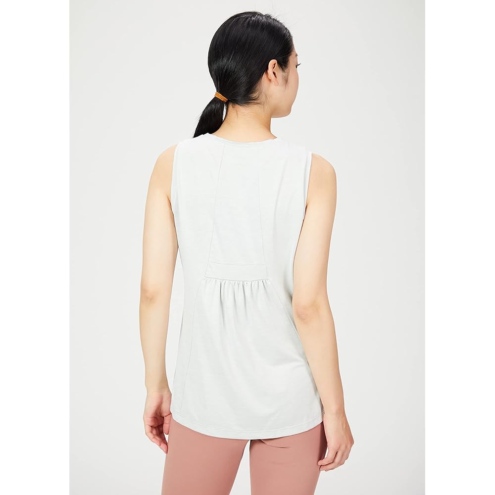 [CEDA Blue X/Wacoal] Outerwear Top T-shirt (Sleeveless) Sweat Absorbent Quick Drying Antibacterial Odor Resistant UV Protection DFY500 Women's