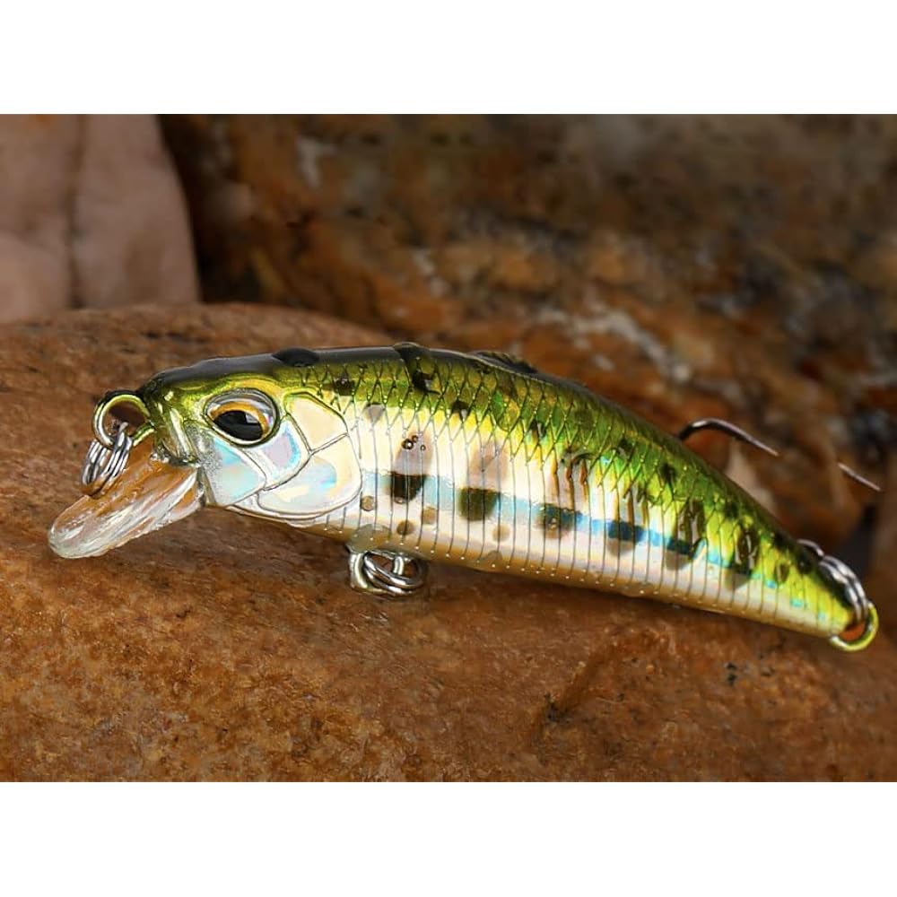 [PB Lure] Mountain Stream Minnow 50FS 50mm 5g Trout, Yamame, Amago Char, Rainbow Trout, Mountain Stream, Mainstream, Sea, Beginner, 5 Color Set