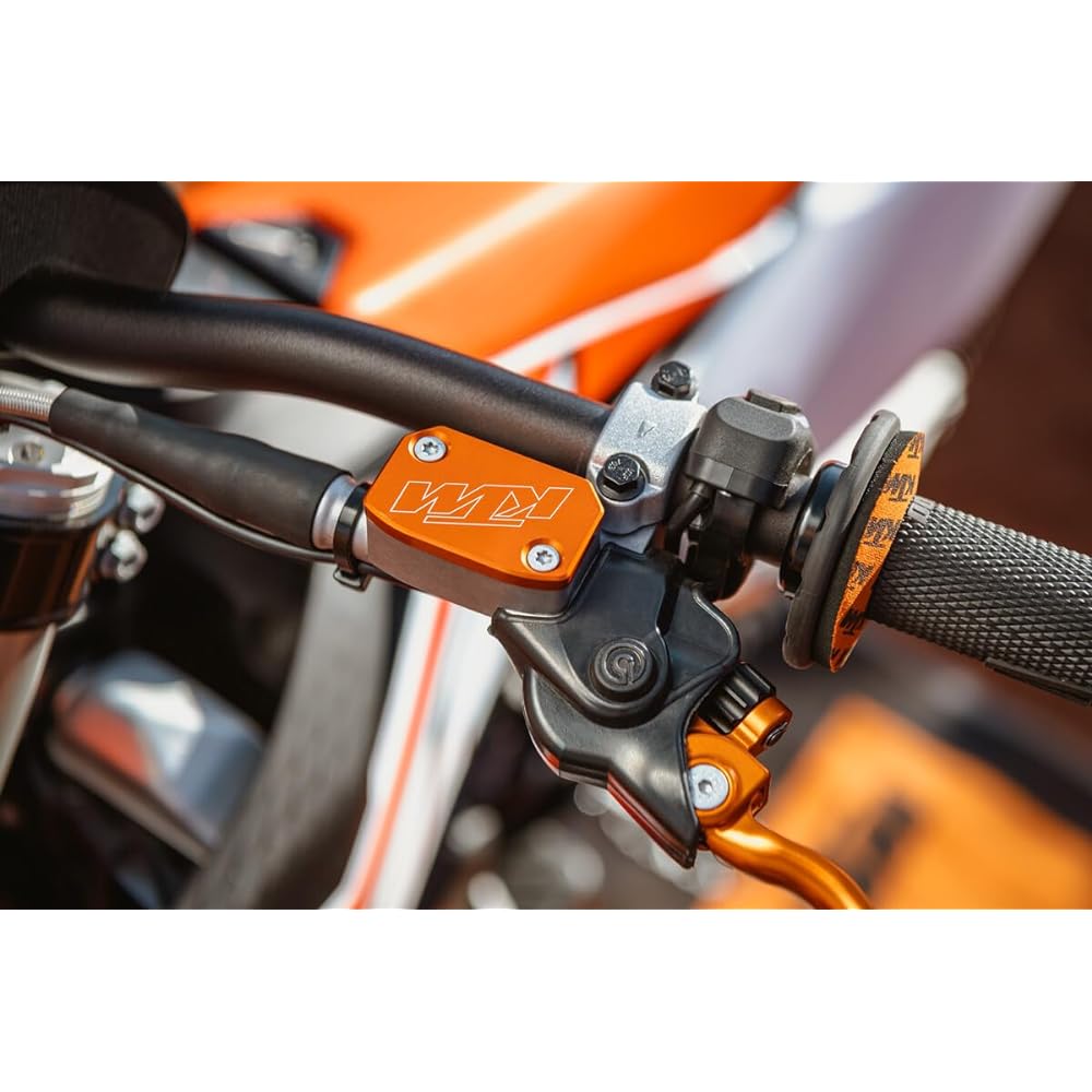 Genuine KTM Orange Master Cylinder Cover fits your KTM motorcycle's BREMBO front brake or clutch master cylinder. SXS05450210