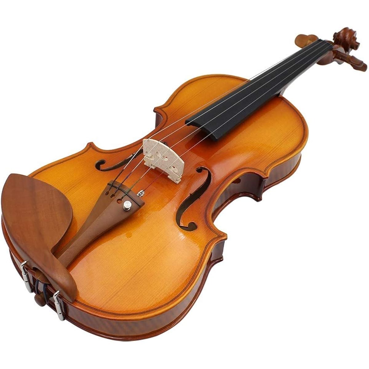 Violin Beginner Student Performer Jujube Wood Full Size 4/4 Natural Acoustic Solid Wood Spruce Flame Maple Veneer Violin Fiddle