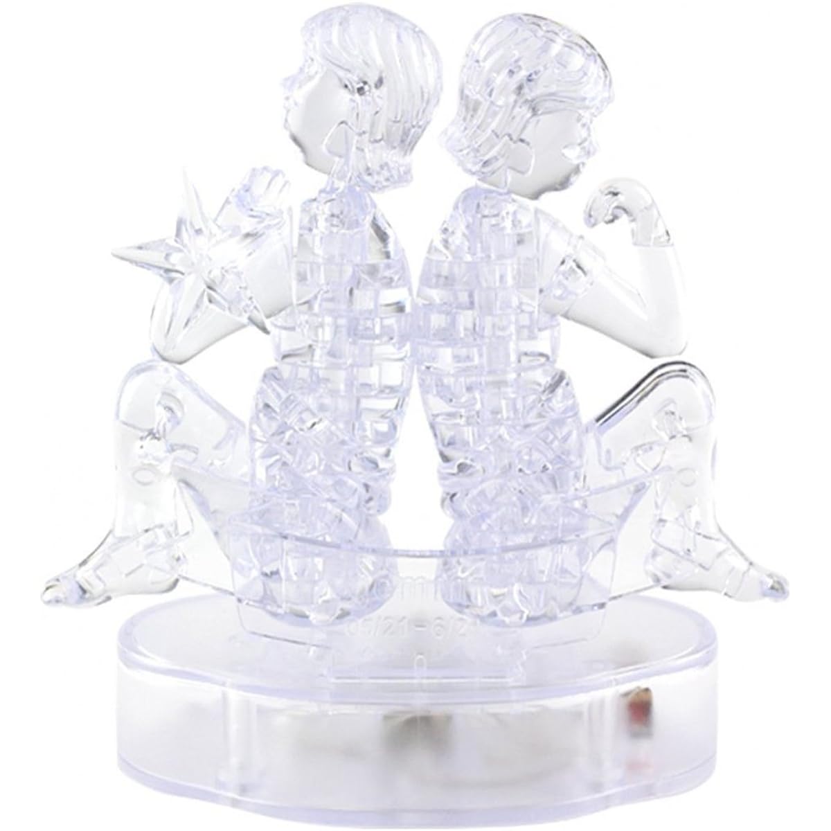 Coolplay DIY 3D Crystal Puzzle Horoscope with LED Light - Gemini