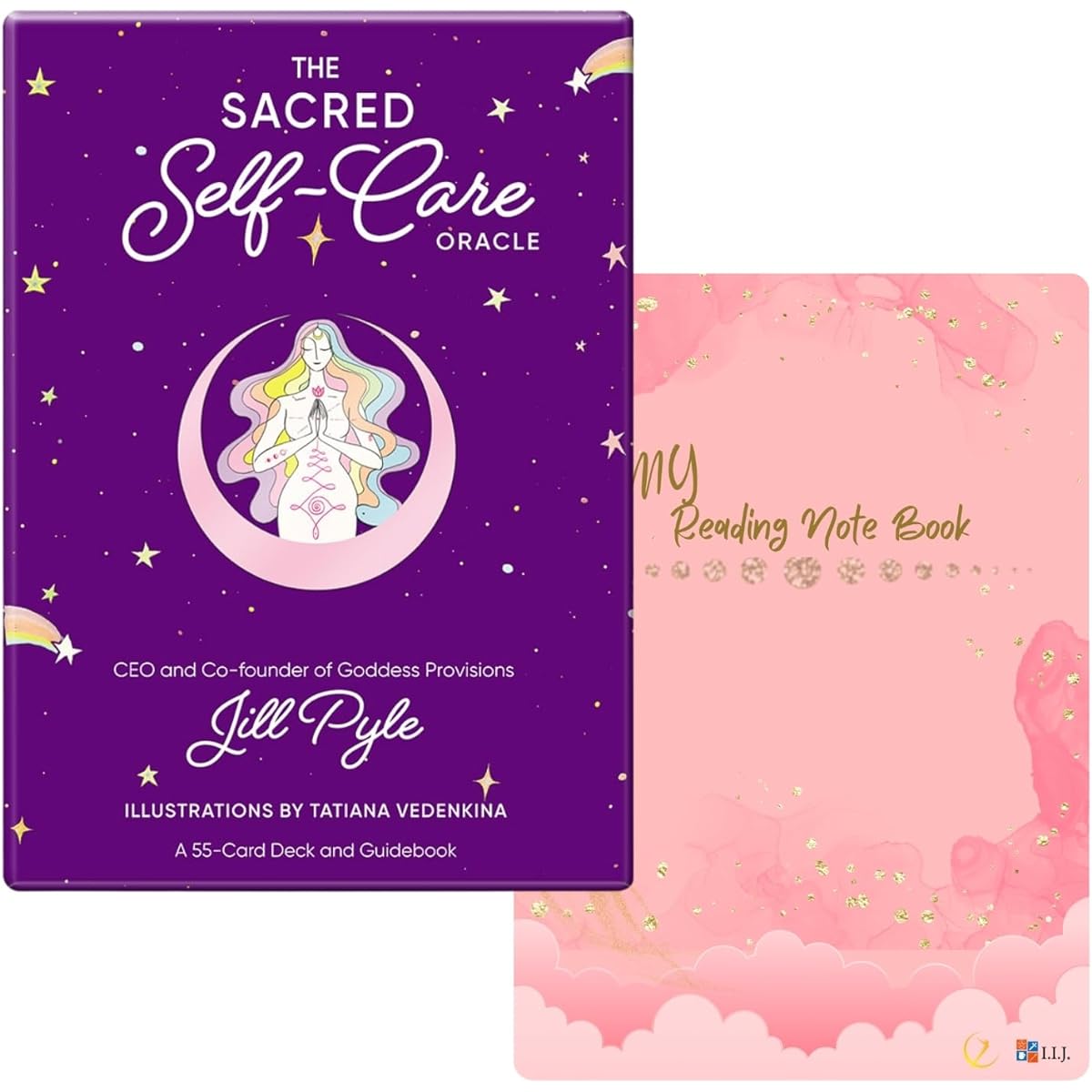 I.I.J Oracle Card Japanese Version Fortune Telling [Sacred Self Care Oracle + I.I.J Reading Note] Japanese commentary/card with reading note