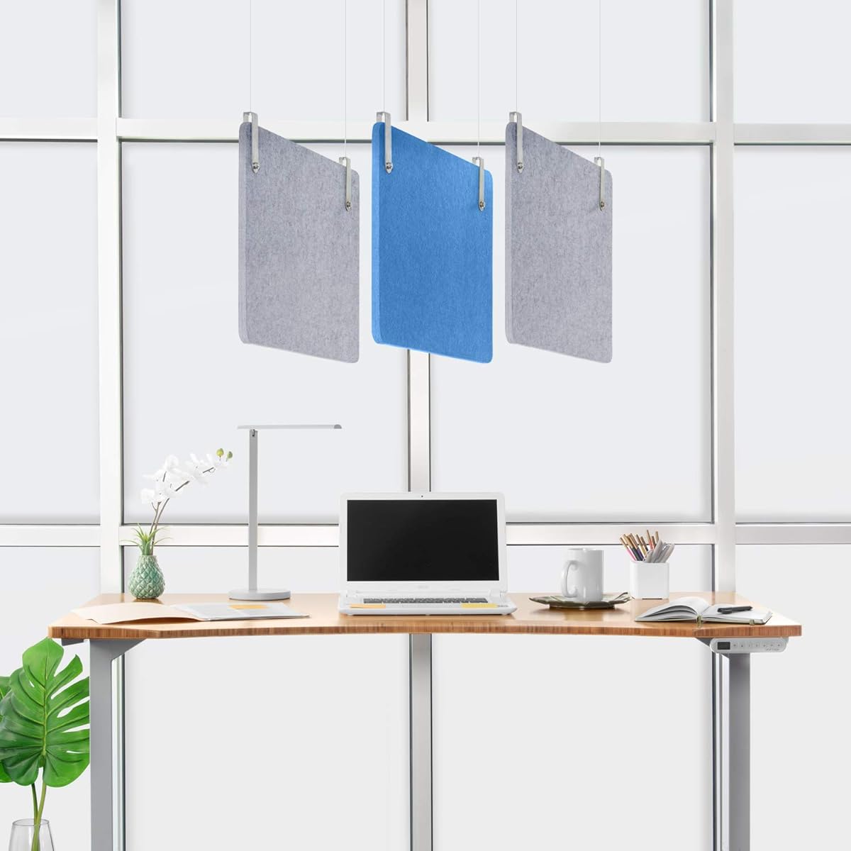 UPLIFT Desk - Soundproof Hanging Kit with Panels and Hardware 64" Wide