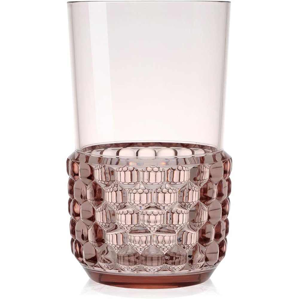 Kartell tableware pink φ8.5/H15cm Jerry's long drink set SFAC-K1491-E9-4S 4 pieces set of 4 [Authentic product from domestic sole agent]