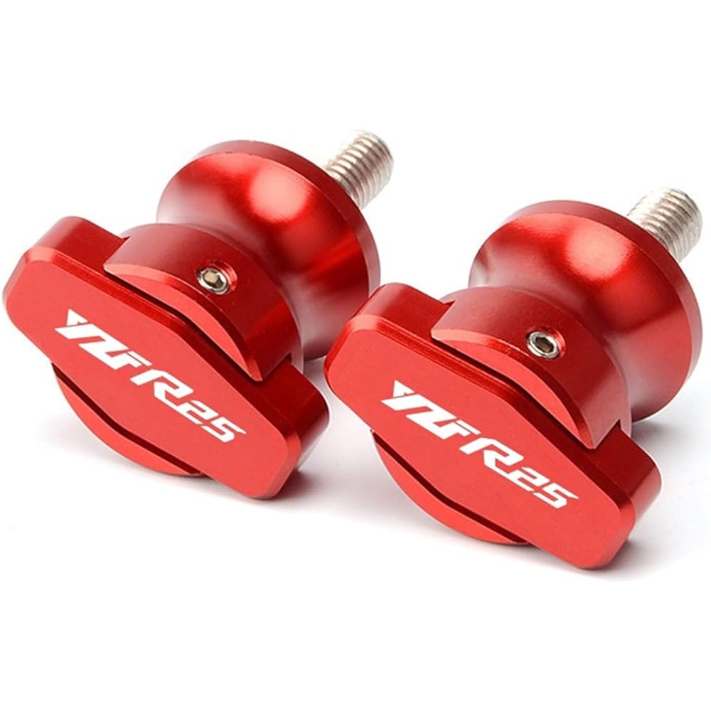 DEMUR Motorcycle CNC Accessories Frame Stand 6mm Screw Slider Swingarm Spool Slider M6 Yamaha YZF-R25 YZFR25 2015-2020 2021 Swingarm Slider Spool (Size: Titanium)