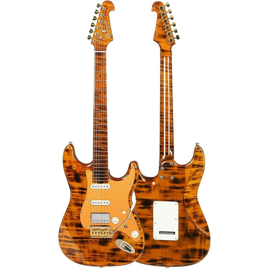 Bullfighter Electric Guitar Travel Guitar Set with Accessory Set ST Type Adult Beginner Musical Instrument Rock Pro Performance Electric Guitar Set-D190 (D-190-1)