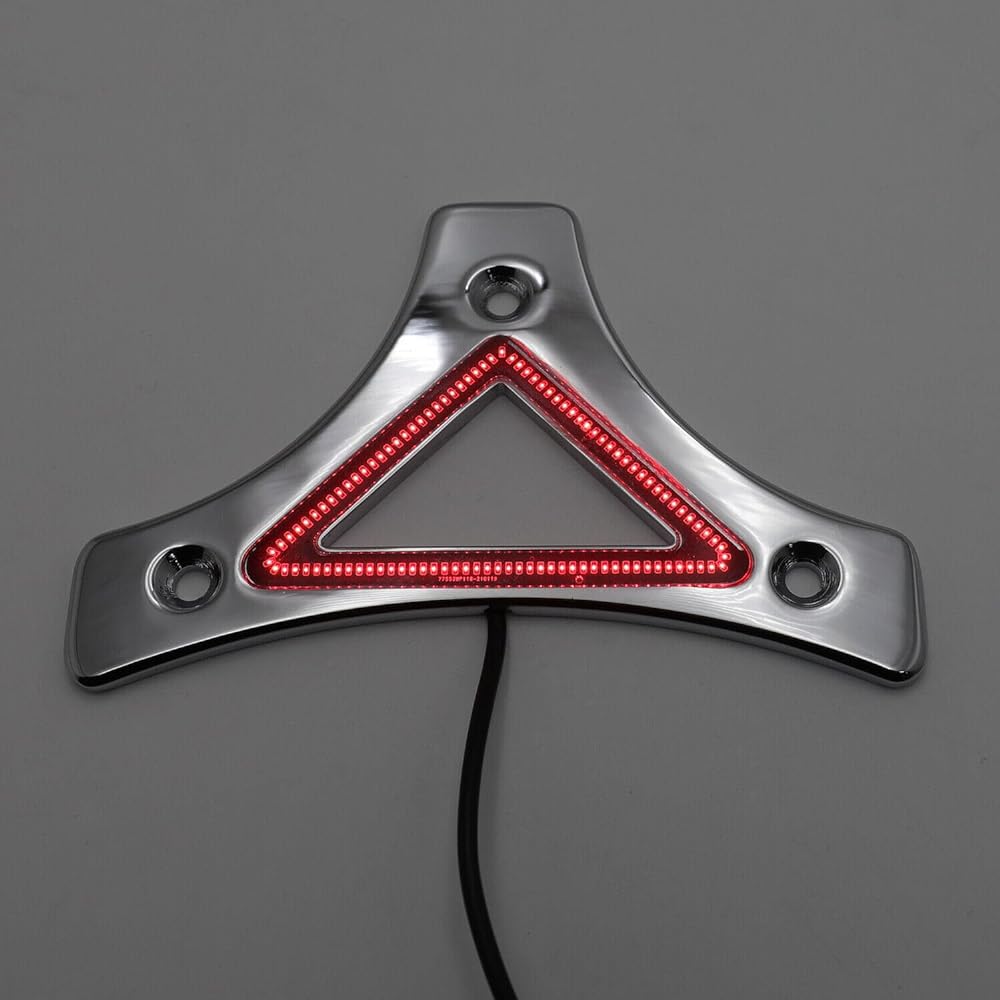 HTTMT - 2009-2017 Harley Touring Motorcycle Sissy Bar Backrest Pad Mount Kit Skull Plate Chrome [P/N:MT501-005-03-S-CD-A]