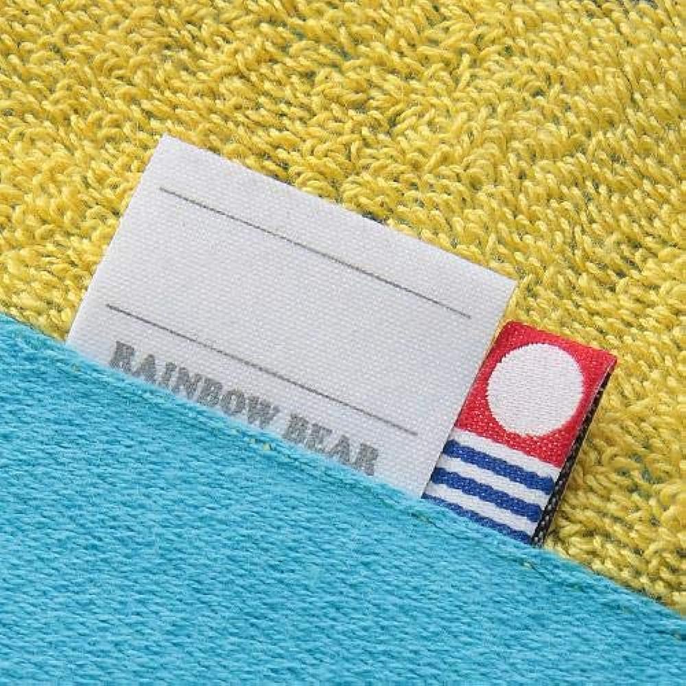 Rainbow Bear Large Bath Towel Waku Waku (Sky Blue) Towel Kit Imabari Towel