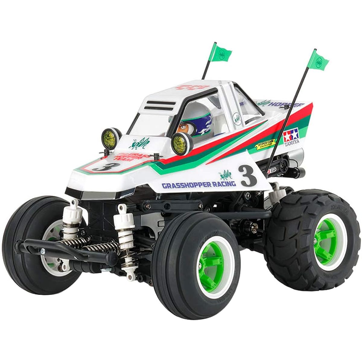 Tamiya 1/10 XB Series No.208 Comical Grasshopper (WR-02CB Chassis) Painted Complete Model with Propo Off-Road 57908