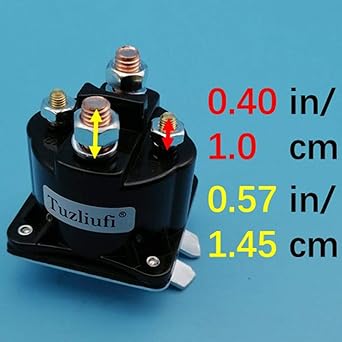 Tuzliufi Starter Solenoid Relay Switch 265662 39002134 75089833 742024 262682-11 70093640U16752 07522 Compatible with SAZ4201GJ SAZ-4201ER 19 0107 070009 12V 4 Terminal Z428