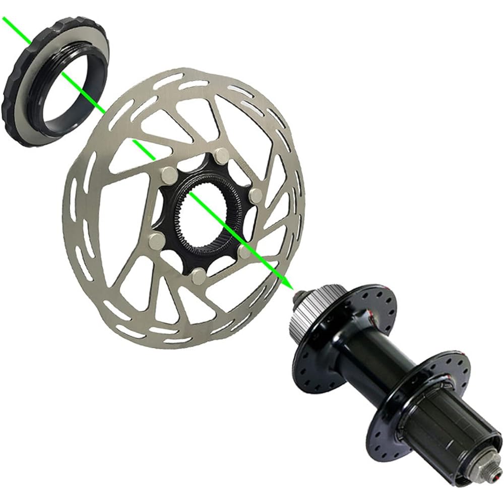 140mm Disc Brake Rotor Bicycle Centerlock Disc Rotor Increased Friction Coefficient Stainless Steel