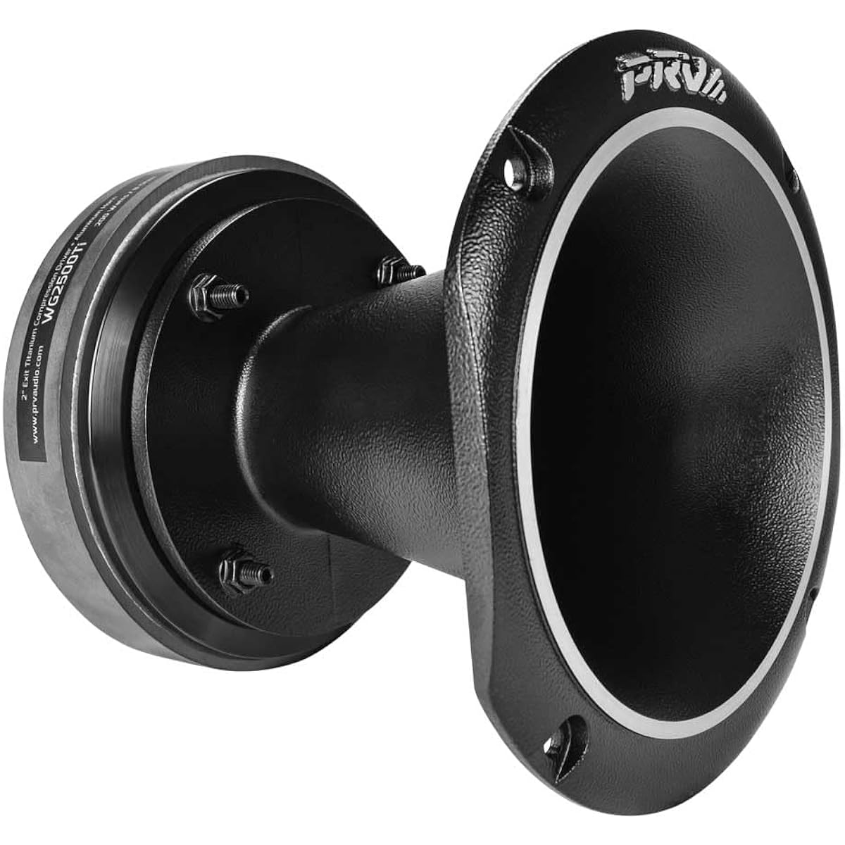 PRV AUDIO WG2500Ti Titanium 2" Outlet 8 Ohm 2.5" VC Pro Audio Compression Driver with Aluminum Horn 107dB 100 Watt RMS - Combo