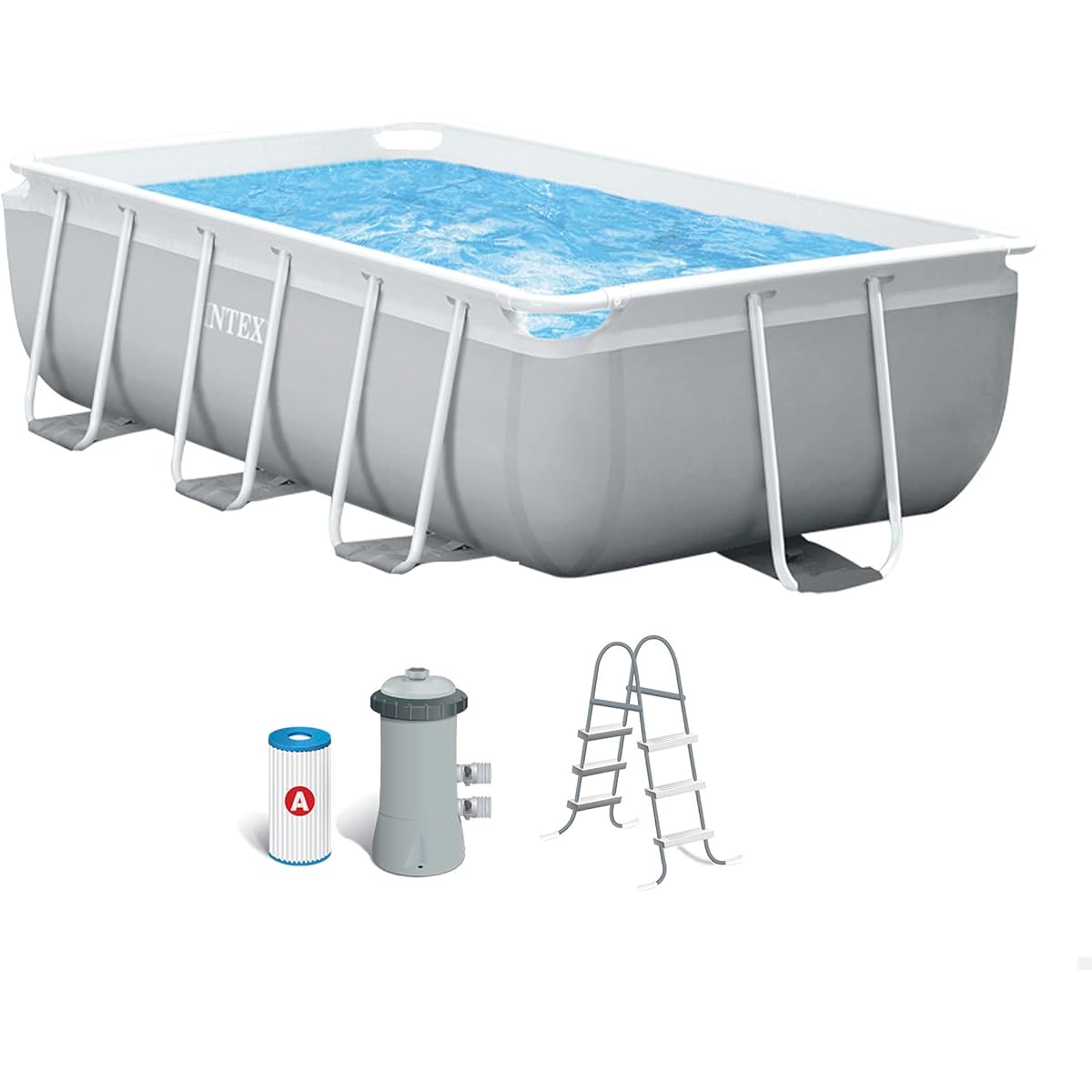 Intex 3M x 1.75M x 0.8M Prism Frame Rectangular Pool Set