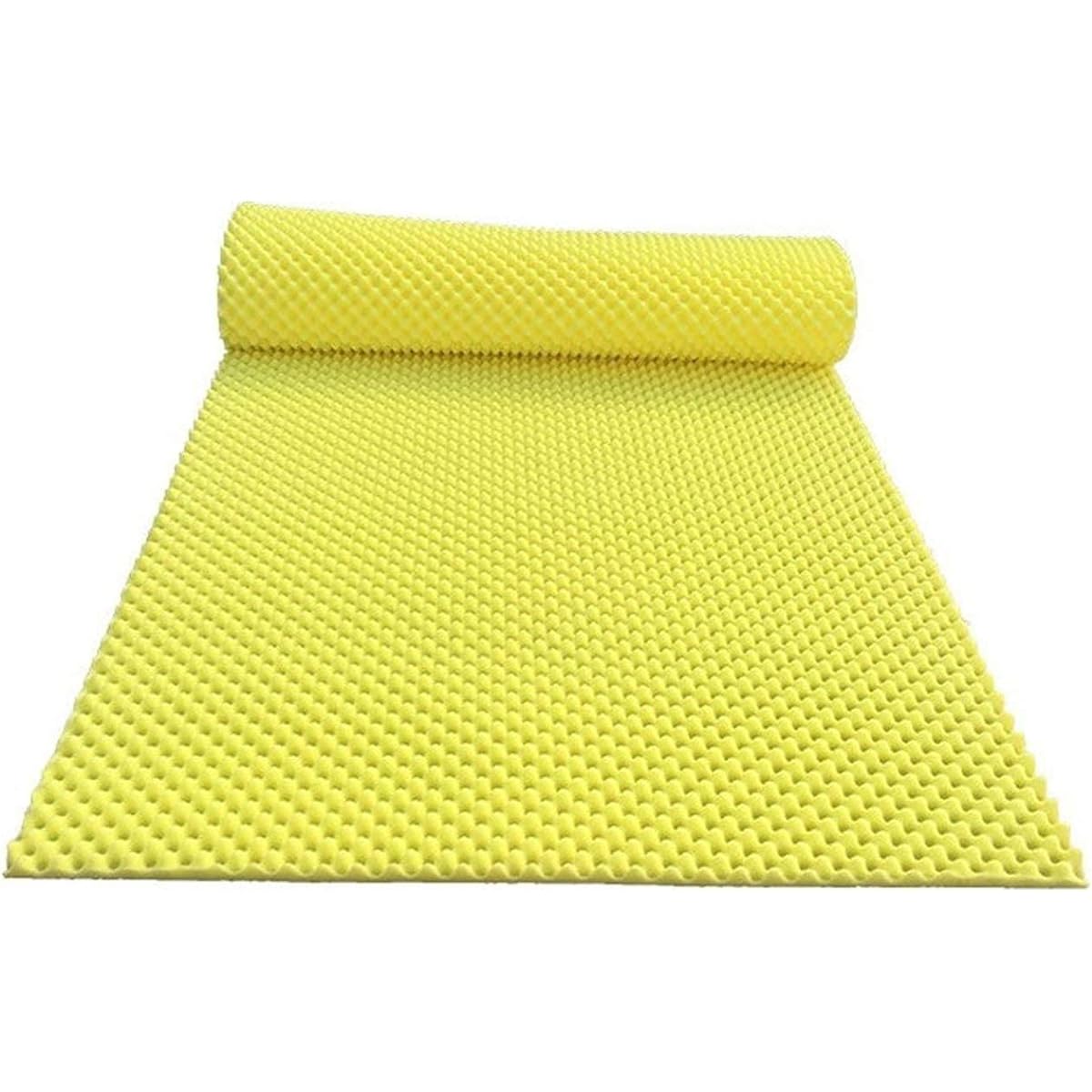 Drum Room Sound Absorbing Cotton, Foldable Portable Acoustic Panel Indoor Noise Reduction Soundproof Foam Thickness: 5CM (Black) (Yellow)