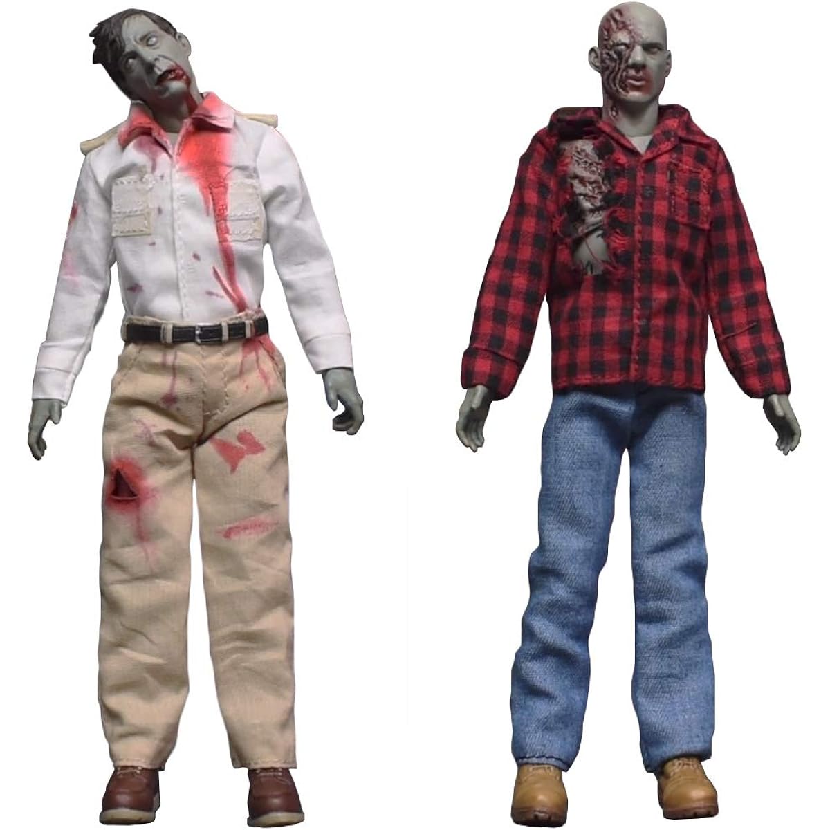 Mezco Toys One:12 Collective: Birth of the Dead Flyboy & Plaid Zombie Action Figures 2-Pack